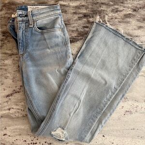 Rag and bone distressed stretchy flare